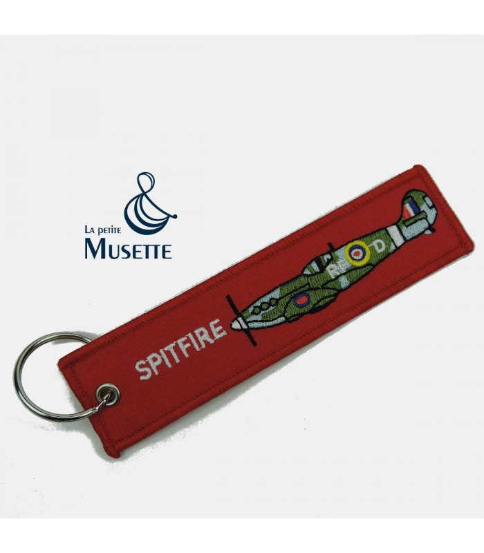 KEYCHAIN AIRPLANE SPITFIRE AVION RAF USAAF WW 1944 NORMANDY PORTE-CLES