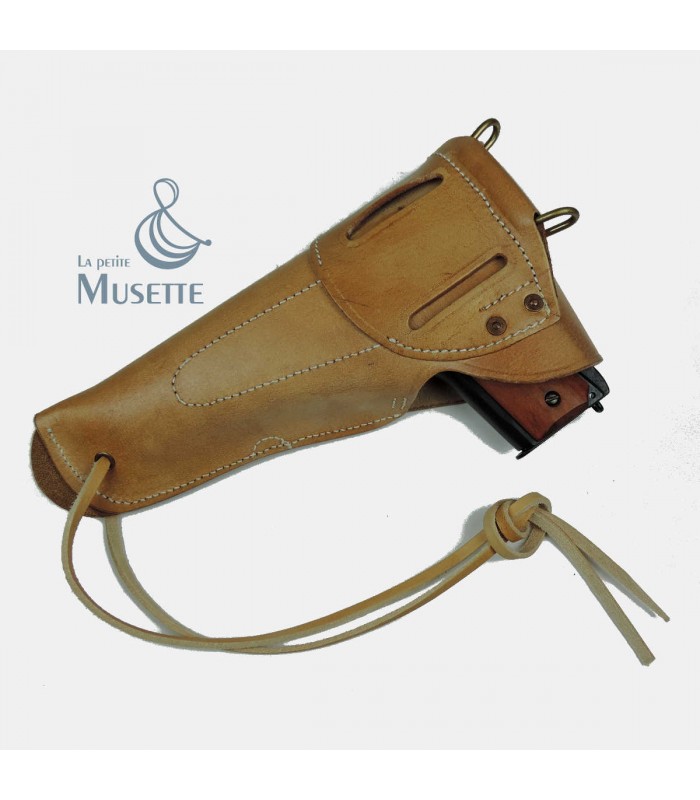 Étui à Pistolet Boyt Cuir Deux Tons, WWII 1945, Pour 45, Quincaillerie Métal, 10,25 Pouces