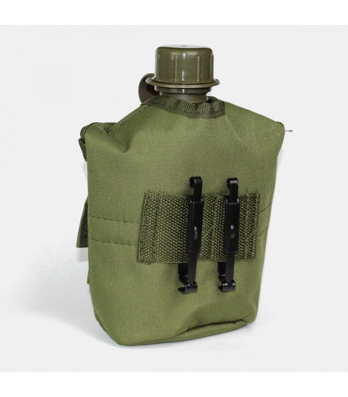 Gourde USA Avec Housse Camouflage – DCA – Bivouac, Outdoor, Militaire, Camping