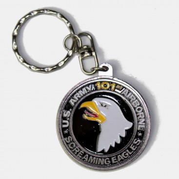 101st Airborne key chain - Silver