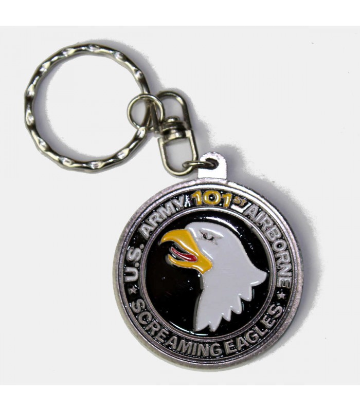 KEYCHAIN AIRBORNE 101 BAND OF BROTHERS 1944 NORMANDY PORTE-CLES