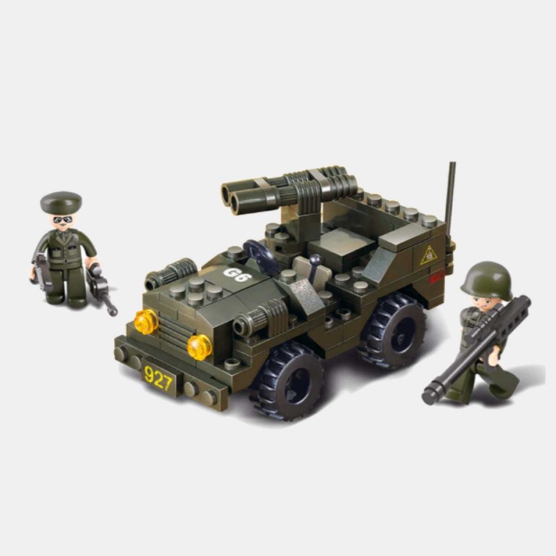 JEEP LEGO SLUBAN TOY CHAR PERSONNAGES ARMEE GUERRE ARMY US JOUET 1944