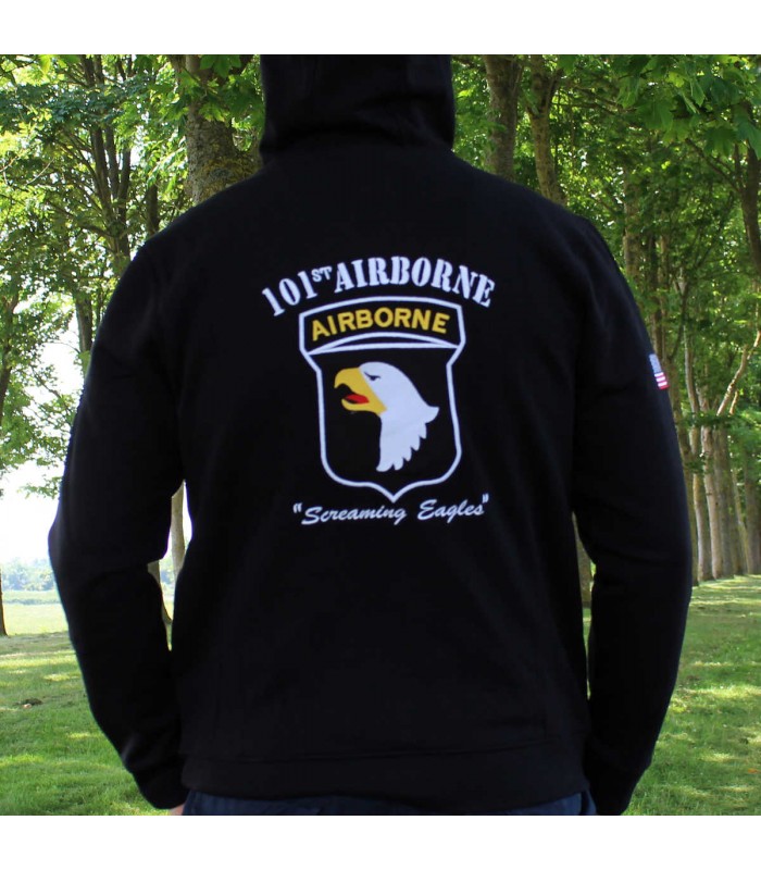 Sweat à Capuche Style Airborne 101 - Unisexe Adulte - Marque Oogaly - Neuf Avec étiquettes