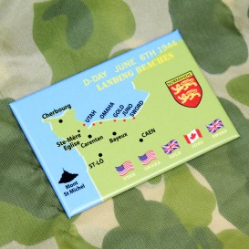 D-day Map Magnet