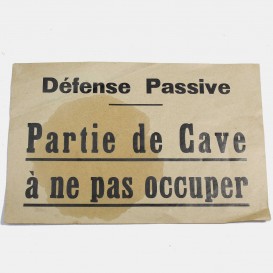 Défense Passive - Cave