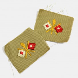 Signal Corps Canvas Officer Badges