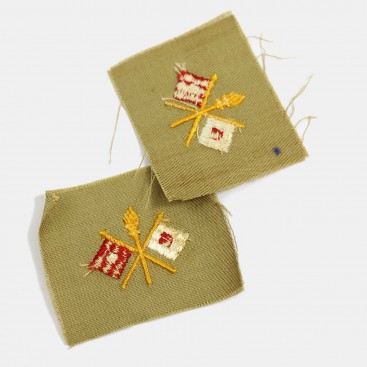 Signal Corps Canvas Officer Badges