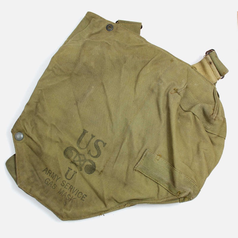 MIVA1 GAS MASK BAG US ARMY WWII MILITARIA