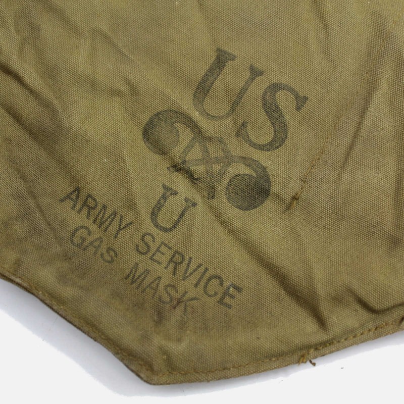 MIVA1 GAS MASK BAG US ARMY WWII MILITARIA