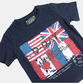T-Shirt Child Flags - Dday 80th