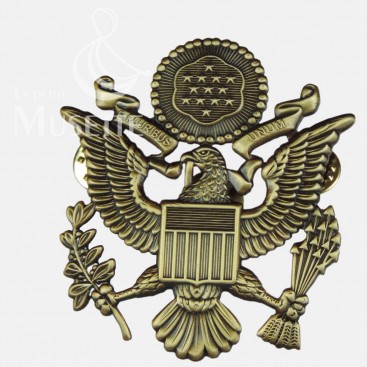Insigne métallique pour la casquette d'officier US Army
