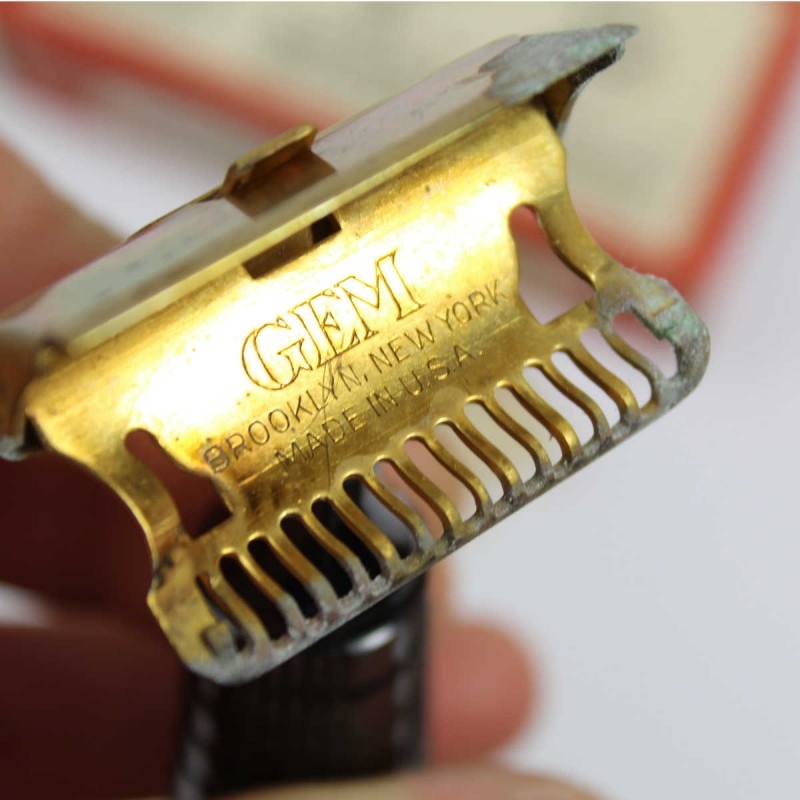 Gem RAZOR usa MADE WWII DDAY 1944 RASOIR ARMY ALLIES GUERRE WW2