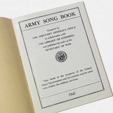 Army Song Book