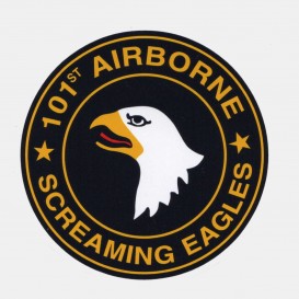 101st Airborne Division round Sticker