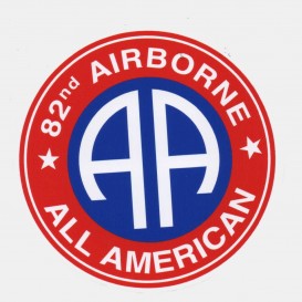82nd Airborne Division round Sticker