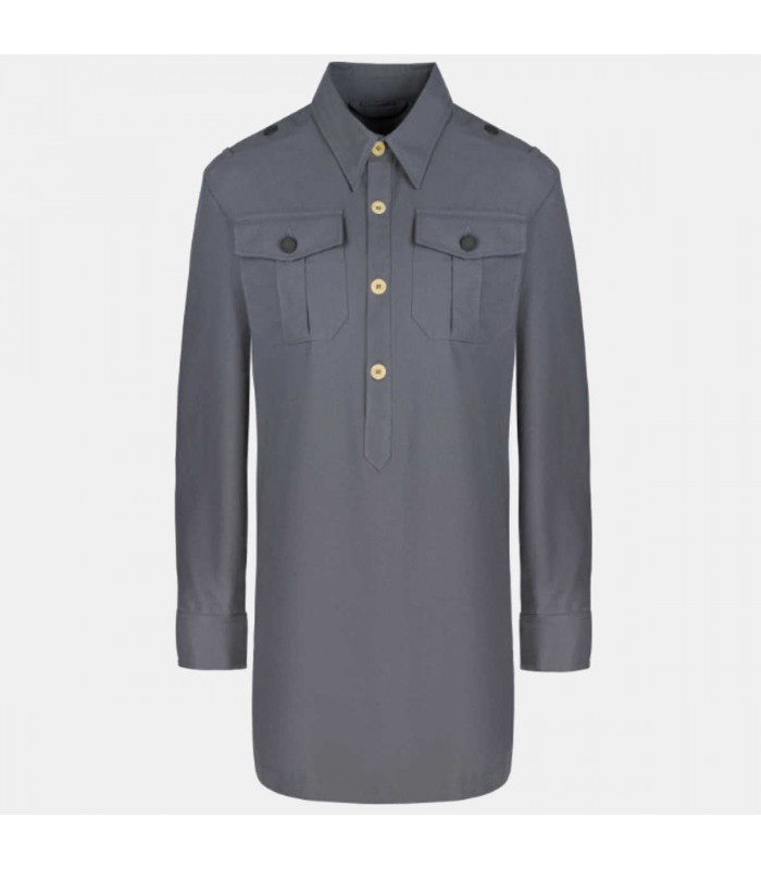 Chemise De Service Allemande WW2 - Reproduction - Taille ? - Couleur Grise - Neuf Avec étiquettes