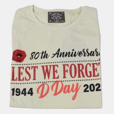 Beige Coquelicot T-Shirt, D-Day 80th