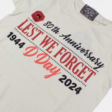 Beige Coquelicot T-Shirt, D-Day 80th