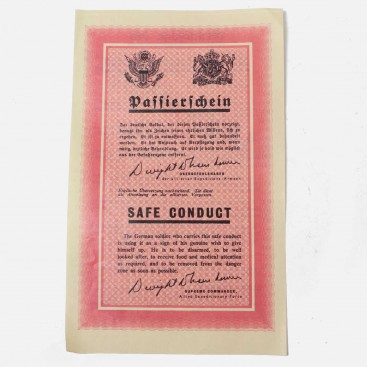 Leaflet Safe Conduct -Passierschein