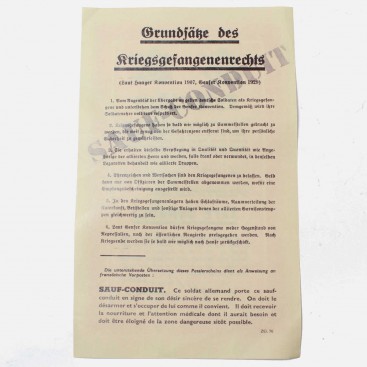 Leaflet Safe Conduct -Passierschein