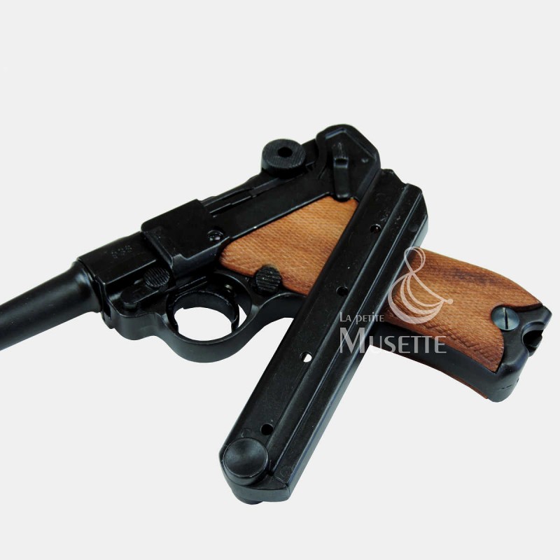 Ensemble De 2 Poignées En Bois De Rechange Pour Réplique De Luger P08 Allemand WWII – Neuf