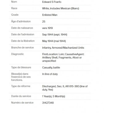 Calot Edward S. Franfo