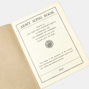 Army Song Book