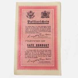 Tract Safe Conduct -Passierschein