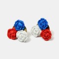 Earrings - Tricolor Roses