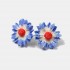 Earrings - Tricolor daisies