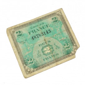 Billet d'invasion 2 Francs