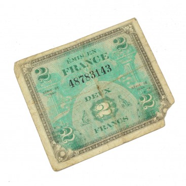 2 Francs Invasion Note