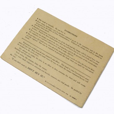 Carnet de Rationnement